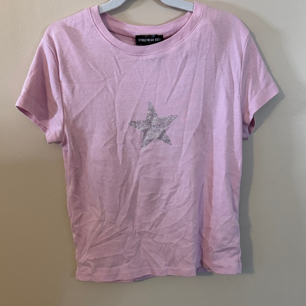 Streetwear Society Light Pink Star Tee